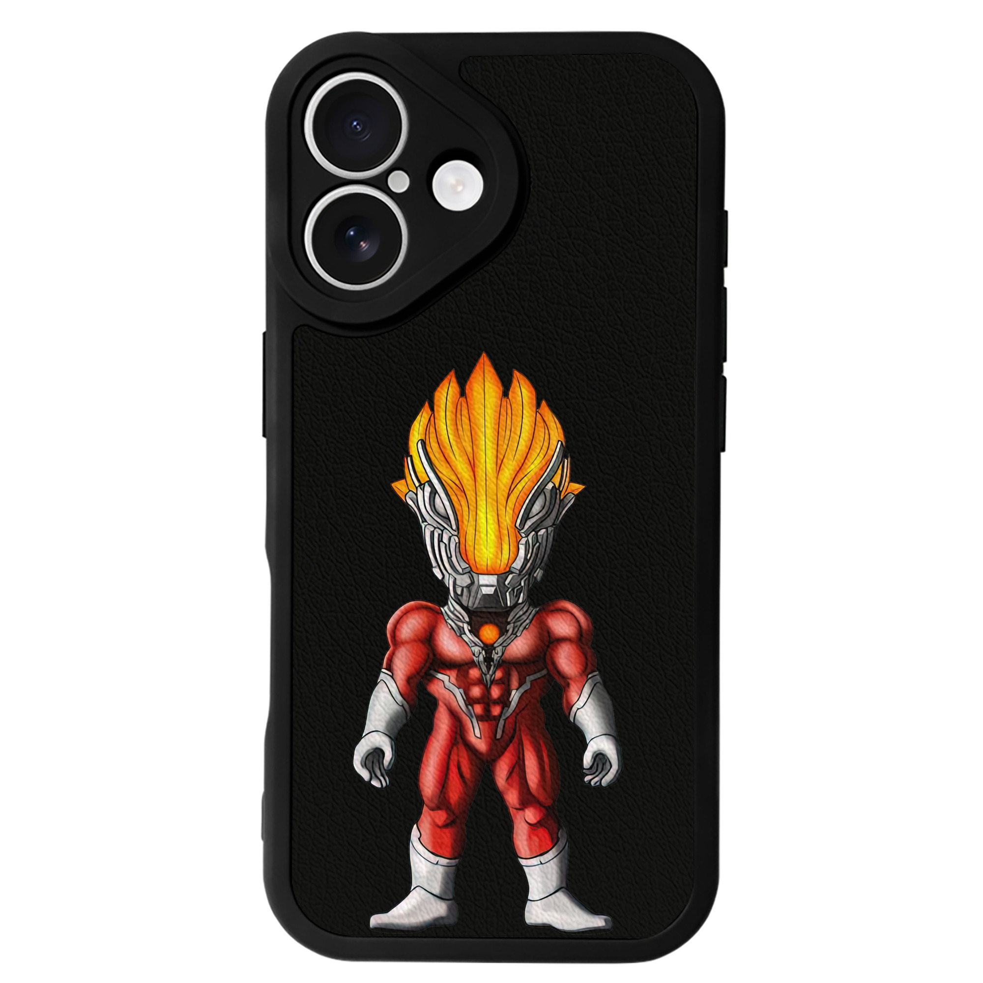（画像用） ウルトラマン Ultraman 【iPhone 16シリーズ対応】シリコンスマホケース（レザー調） 材質：シリコン